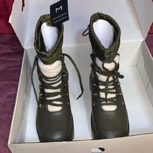 NEW Marc Fischer LTD Freely Waterproof Lace Up Rain Boots